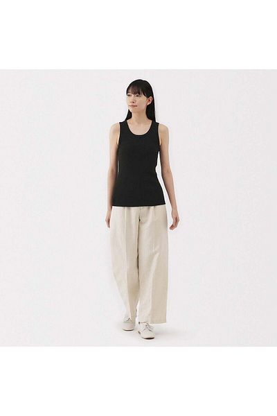 Muji قميص داخلي مضلع مطاطي