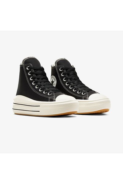 converse Chuck Taylor All Star Move Pantofi casual negri pentru femei Pantofi Ls pentru femei A12585c