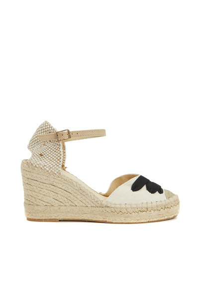 Dıvarese Siyah Kırık Beyaz Kadın Espadril