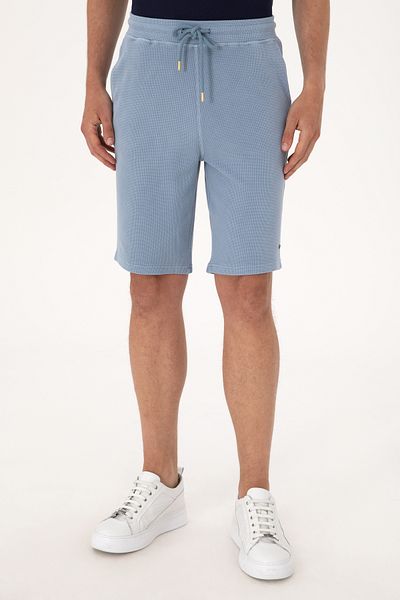 U.S. Polo Assn. Ανδρικό Μπλε Πλεκτό Σορτς 50298082-VR036