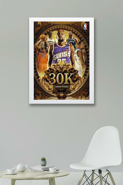 Saturn Pictură înrămată Kevin Durant - Pictură poster NBA de baschet