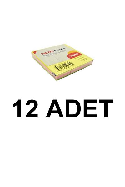 Noki 12 ΤΕΜ Memo Cube Neon 100 Φύλλα Νο: 12042