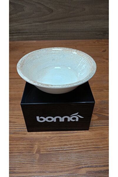 Bonna Porselen Patera Seri 1 Adet Kase 16 cm ve 1 Adet Yemek tabağı 20 cm