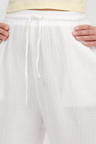 Addax Pantaloni cu legare în talie PN7043