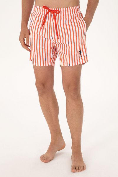 U.S. Polo Assn. Men's Pomegranate Flower Sea Shorts 50299753-Vr039