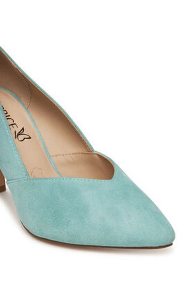 Caprice Tocuri înalte pentru femei albastre CAPRICE-9-22401-42 802 LT.BLUE SUEDE