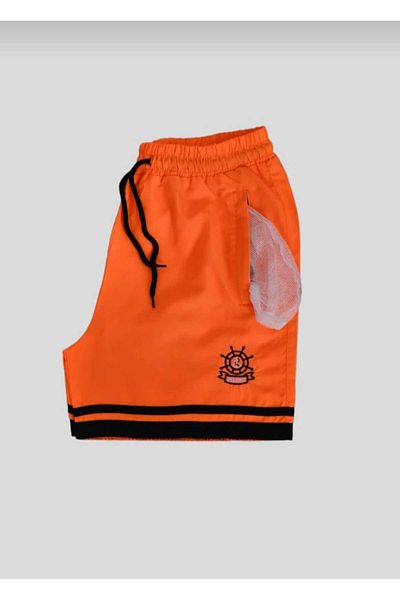 TUWAN sport Blue Men's Swim Shorts with White Stripe