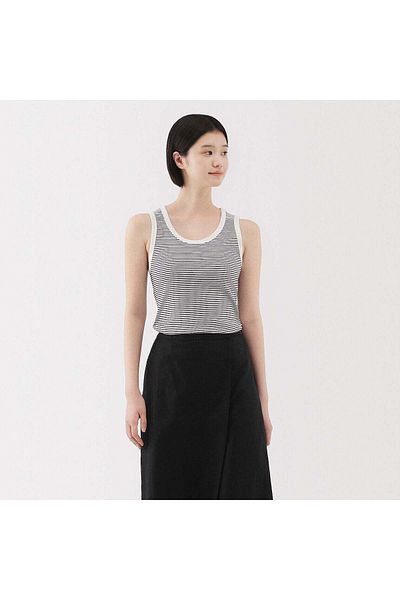 Muji قميص داخلي مضلع مطاطي