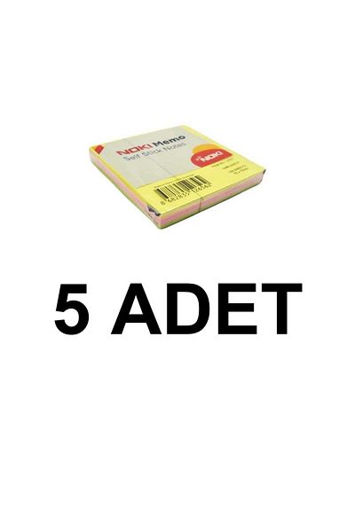 Noki 5 ΤΕΜ Memo Cube Neon 100 Φύλλα Νο: 12042