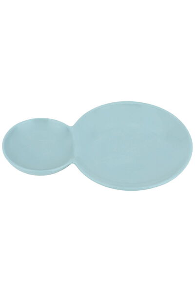Alsaif Gallery Porcelain Serving Plate Divided Into Two Sections, Alsaif Gall...