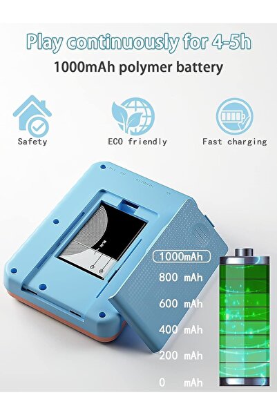 G5 صندوق ألعاب بشاشة عرض رقمية عالية الدقة مقاس 3 بوصات مع أكثر من 500 لعبة كلاسيكية