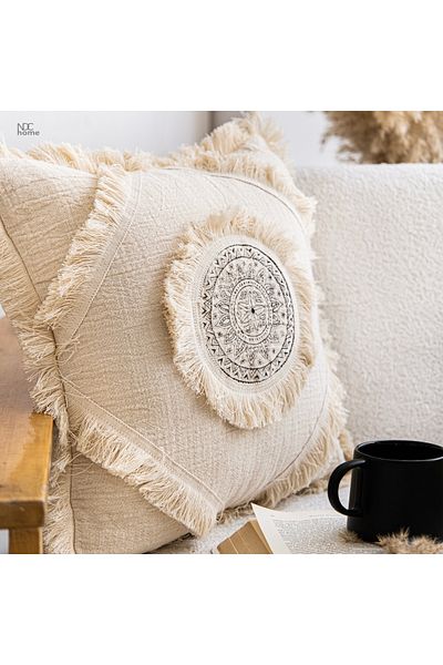 NDC HOME Βιολογική Μουσελίνα Dream Catcher Σειρά Μαξιλαροθήκη Ριχτάρι (43x43)