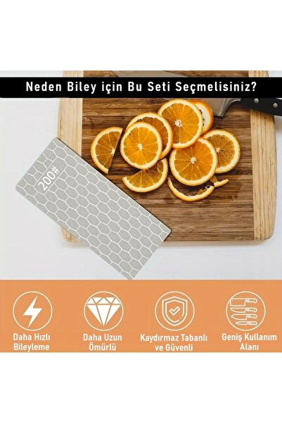 valkyrie 3 Adet Elmas Biley Seti Bıçak Bileme Taşı Sulu veya Susuz Biley Uzun Ömürlü Aşınmaz 200 400 1000 Grit