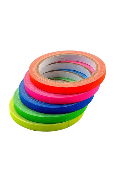 Artool Φθορίζουσες ταινίες, νέον, πολύχρωμες, σετ 5 τεμαχίων, 1 cm x 10 m, Ar...