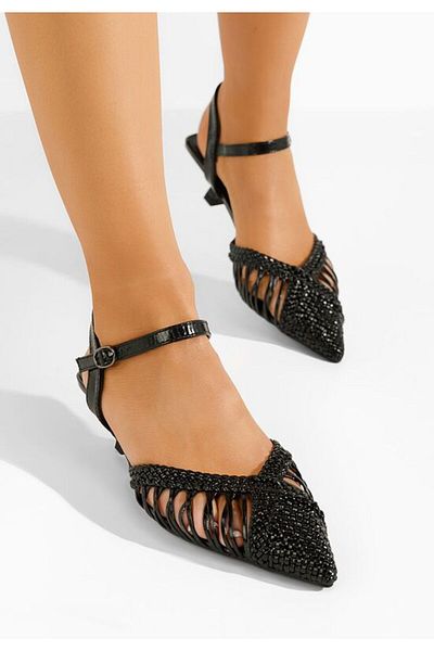 B T Shoes Pantofi cu toc eleganti Abigail negri