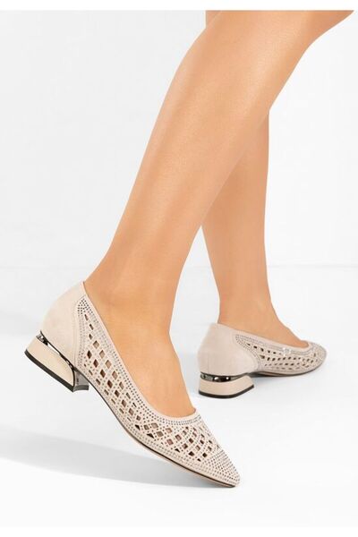 B T Shoes Pantofi cu toc mic Impulse bej