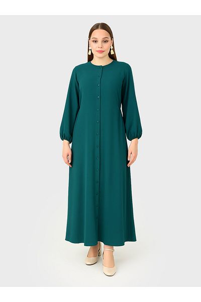 ALİA Φόρεμα Plus Size - Πράσινο Ζουμουράτ - Alia
