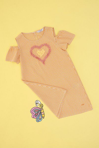U.S. Polo Assn. Girl's Orange Woven Dress 50319553-Vr051