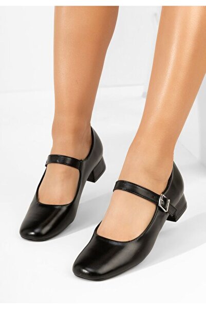 B T Shoes Black Stephine low-heeled shoes