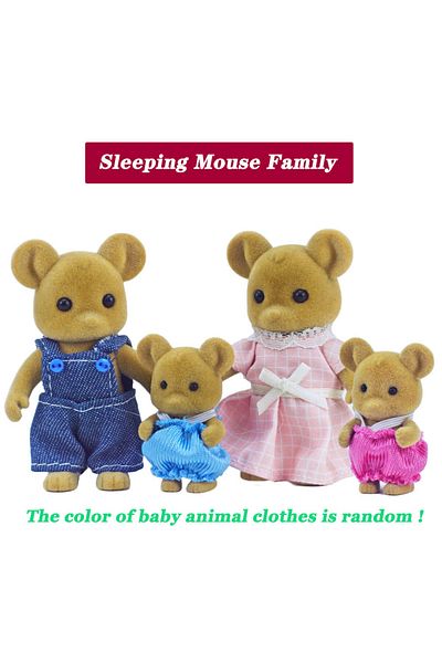 Choice H02-kk02 Simulation Forest Reindeer Family Doll Dollhouse Figures Furniture Set Diy Playset Play Hou