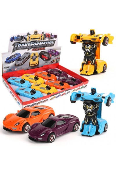 Shoplandu سيارات ترانسفورمرز روبوت سيارات ذاتية التحول إلى روبوت