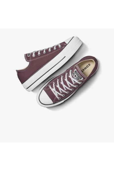 Converse Chuck Taylor All Star Lift Kadın Bordo Platform Sneaker
