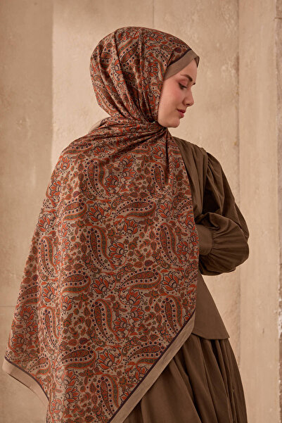 Silk Home Nariya Şal 90009-29 Etnik Desen %100 Vegan Pamuk