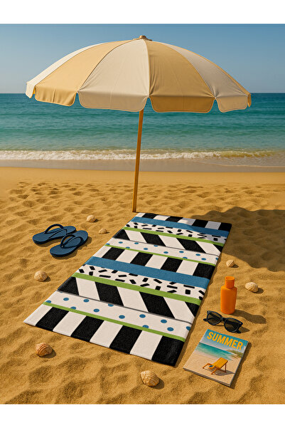 AİRYCOT Σετ πετσετών παραλίας Geo Zig-zag 2 τεμαχίων