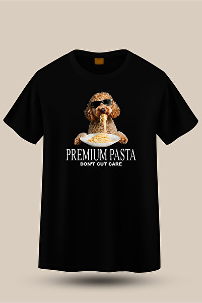 VİZYON İKRA Μπλουζάκι/Τι-σερτ Unisex με στάμπα Poodle Premium Pasta - ΓΙΑ ΟΛΕ...