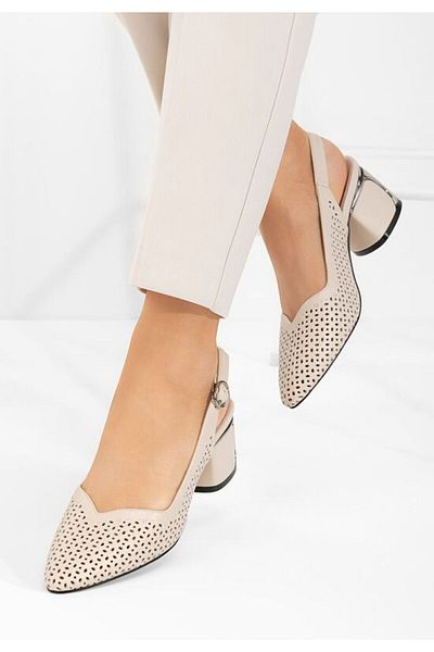 B T Shoes Pantofi slingback Teneres bej