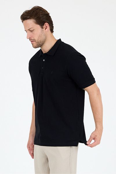 Rodi Men's Polo Neck Short Sleeve T-Shirt – 95% Cotton 5% Elastane – Flexible, Stylish and Comfortable Men's T-Shirt 0001