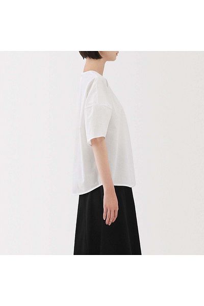 Muji بلوزة كول تاتش بأكمام قصيرة