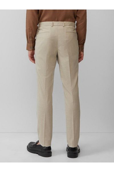 s.Oliver BLACK LABEL Men's Suit Trousers With Fine Pattern And Regular Fit Cut