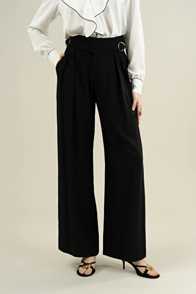 IDYL Belt Buckle Pleated Trousers