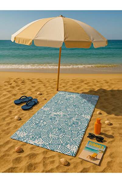 AİRYCOT Σετ πετσετών παραλίας τιρκουάζ 2 τεμαχίων