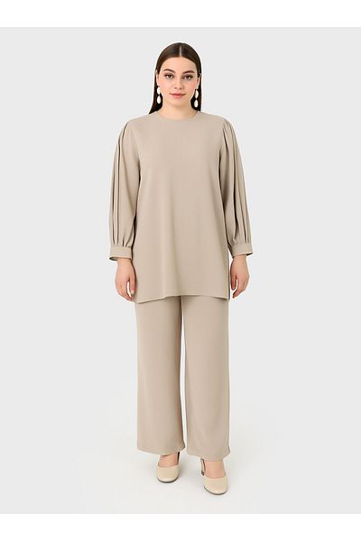 ALİA Plus Size Suit - Mink - Alia