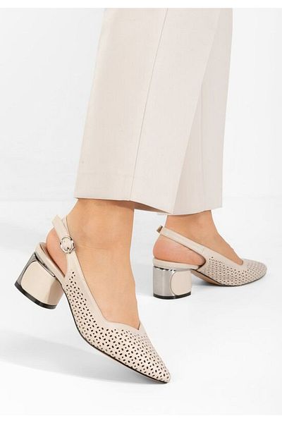 B T Shoes Pantofi slingback Teneres bej