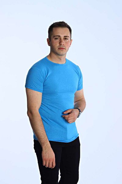 TuffY'S Eko Slimfit Basic T-Shirt Turquoise