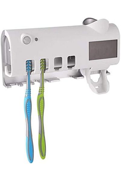 Chaya Intelligent photosensitive toothbrush sterilizer, 3 in 1 Automatic Toothpaste Dispenser Wall M