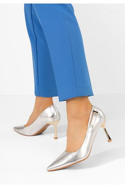 B T Shoes Pantofi stiletto Rosalee argintii