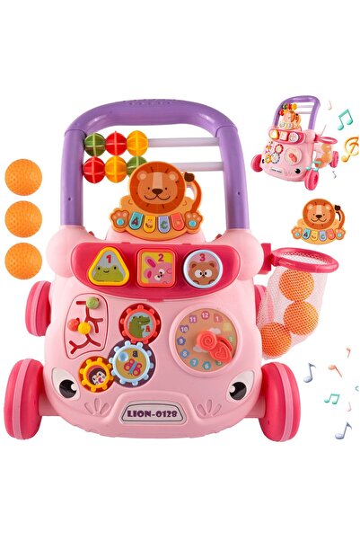 SOLTOY Antemergator si centru interactiv, multiple activitati SOLTOY® Lion Mu...