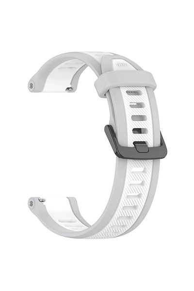 SKYDDAR INNOVATION Curea din silicon pentru Huawei Watch GT 4/Honor Watch S1/Garmin Venu 2S/Vivoactive 4S, W053 - Alb