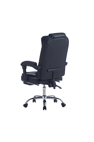 Quasar & Co. Office chair model Beta, ergonomic, adjustable height, retractable footrest, eco-leather
