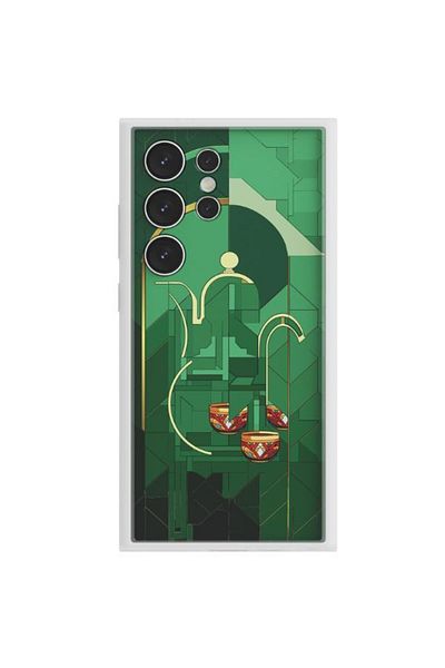 Samsung S24 Ultra Case with Flip suit Card Arabian Coffee Pot| Limited Edition