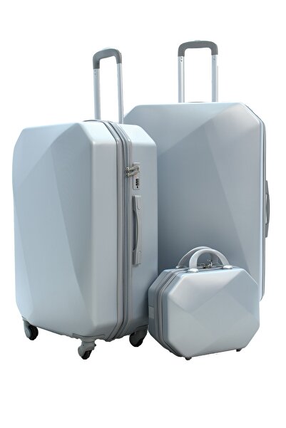 MORANO Morano 6-Piece Spinner Luggage Set, Light Grey (32-28-24-20-16-12 Inches)