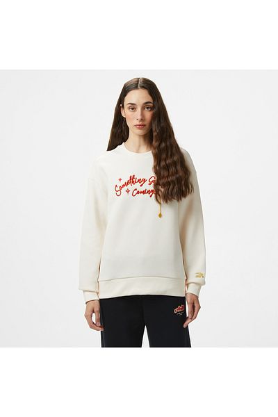 Anta Cny Good Luck Women's White Sweatshirt