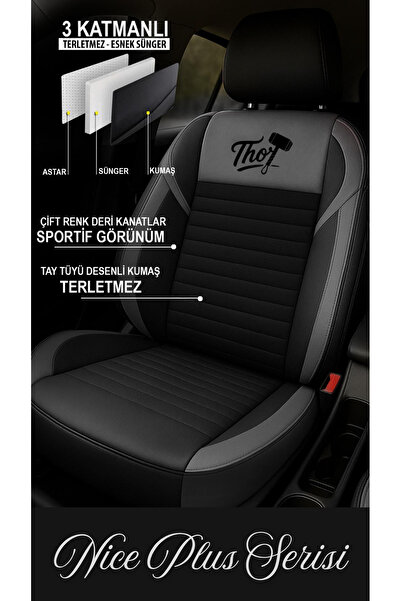 Galaxy Nissan Pulsar Compatible Nice Plus Series Auto Seat Cover