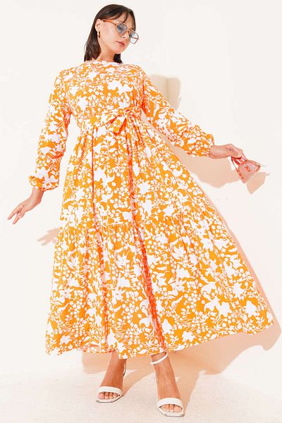 Maystore Floral Flared Dress