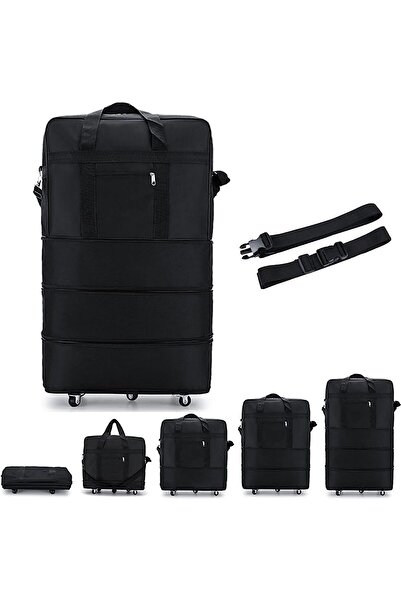 Yuwell YU WELL Expandable Rolling Duffle Bag Wheeled Luggage Foldable Suitcase