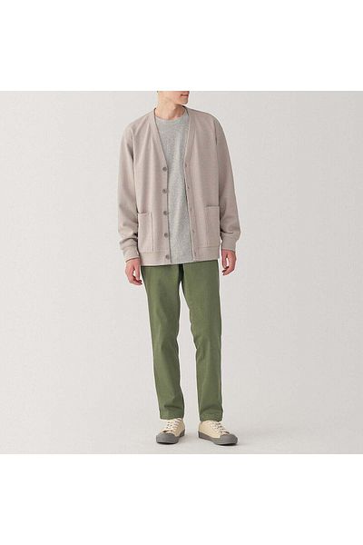 Muji Stretch Chino Slim-Fit Pants, L 76 cm